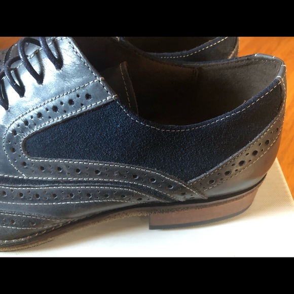 Steve Madden Blue Suede Oxford Brogues 👞 - Picture 4 of 8
